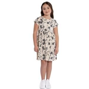 Disney Minnie Mouse Dress | Girls 6–6X | Gray/Beige | EUC | Free Shipping
